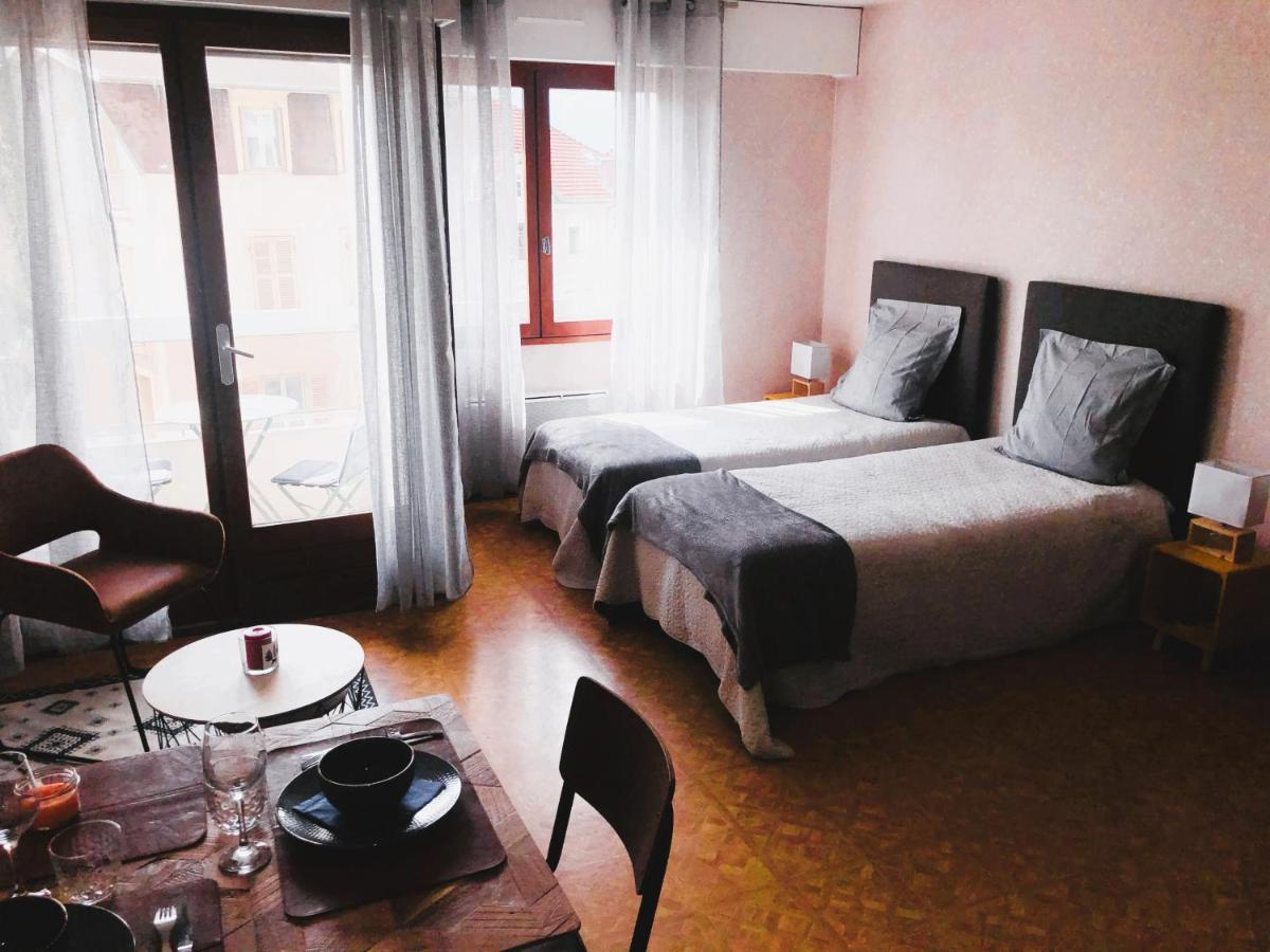 Paisible Studio Avec Agreable Loggia 2 Mn Du Centre Apartment Aix-les-Bains Exterior foto